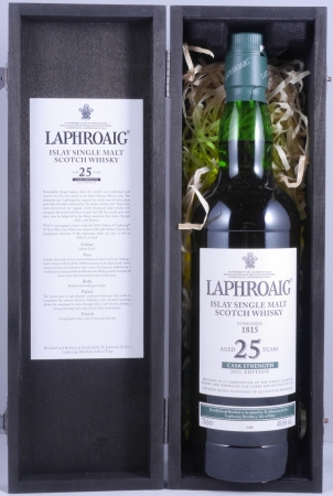 Laphroaig 25 Years Oloroso Sherry- und Bourbon Casks Limited Edition Release 2011 Islay Single Malt Scotch Whisky Cask Strength 48,6%
