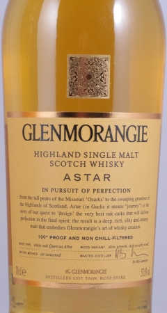 Glenmorangie Astar 1. Release Limited Edition Highland Single Malt Scotch Whisky Cask Strength 57,1%