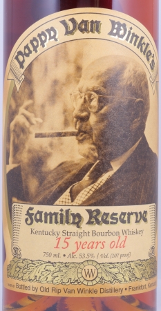 Pappy Van Winkles 15 Years Family Reserve Kentucky Straight Bourbon Whiskey 53,5%