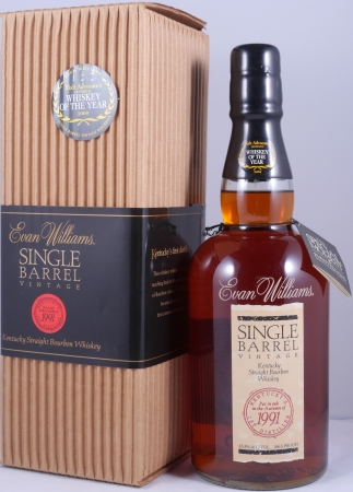 Evan Williams 1991 Single Barrel No. 128 Kentucky Straight Bourbon Whiskey 43.3%