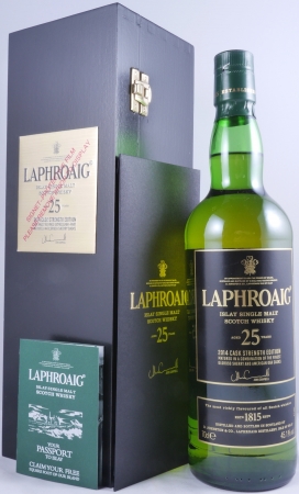 Laphroaig 25 Years Oloroso Sherry- and Bourbon Casks Limited Edition Release 2014 Islay Single Malt Scotch Whisky Cask Strength 45.1%