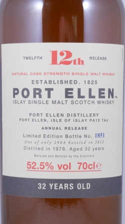 Port Ellen 1979 32 Years 12th Special Release 2012 Limited Edition Islay Single Malt Scotch Whisky 52,5%