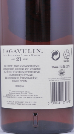 Lagavulin 1991 21 Years First Fill Sherry Casks Special Release 2012 Limited Edition Islay Single Malt Scotch Whisky Cask Strength 52,0%