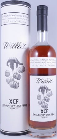 Willett XCF Exploratory Cask Finish Small Batch Rye Whiskey finished in Curacao Casks from France 51.7%