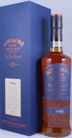 Bowmore 1988 21 Years Port Cask Matured Vintage Limited Edition Islay Single Malt Scotch Whisky 51.5%
