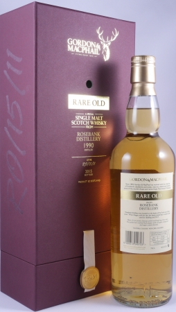 Rosebank 1990 25 Years Cask No. R0/15/11 Gordon and MacPahail Rare Old Lowland Single Malt Scotch Whisky 46.0%