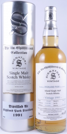 Highland Park 1991 20 Years Sherry Butt Cask No. 15117 Signatory The Un-Chillfiltered Collection Orkney Islands Single Malt Scotch Whisky 46.0%