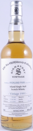 Highland Park 1991 20 Years Sherry Butt Cask No. 15117 Signatory The Un-Chillfiltered Collection Orkney Islands Single Malt Scotch Whisky 46.0%