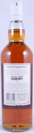 Glenlivet 1974 36 Years Refill Sherry und Bourbon Casks Gordon und MacPhail J.G. Smiths Label Speyside Single Malt Scotch Whisky 43,0%