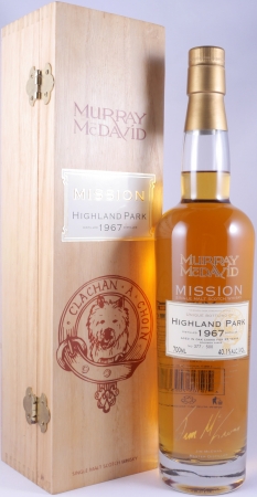 Highland Park 1967 35 Years Bourbon Cask Murray McDavid Mission Cask Strength Orkney Islands Single Malt Scotch Whisky 40.1%