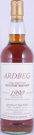 Ardbeg 1990 13 Years Sherry Cask No. 3133 Gordon and MacPhail Islay Single Malt Scotch Whisky 46,0%