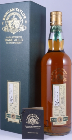 Macallan 1990 18 Years Sherry Cask No. 18222 Duncan Taylor Cask Strength Rare Auld Edition Highland Single Malt Scotch Whisky 54,1%