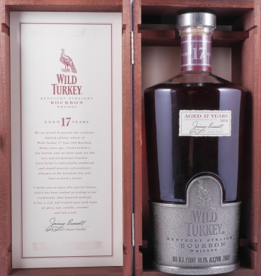 Wild Turkey 17 Years Japan Special Release Limited Edition Bottle No. M518 Kentucky Straight Bourbon Whiskey 50,5%