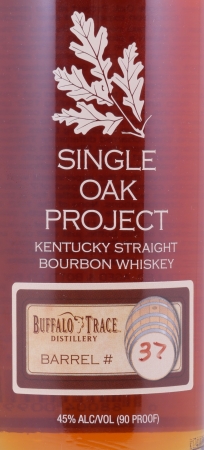 Buffalo Trace Single Oak Project Barrel #37 Kentucky Straight Bourbon Whiskey Releases Ninth 45,0%