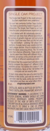 Buffalo Trace Single Oak Project Barrel #101 Kentucky Straight Bourbon Whiskey Releases Ninth 45,0%