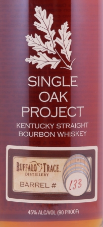 Buffalo Trace Single Oak Project Barrel #133 Kentucky Straight Bourbon Whiskey Releases Ninth 45.0%