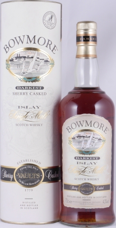 Bowmore Darkest Sherry Casked Old Seagull Label Islay Single Malt Scotch Whisky 43.0%