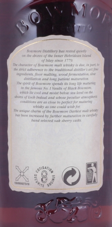 Bowmore Darkest Sherry Casked Old Seagull Label Islay Single Malt Scotch Whisky 43.0%