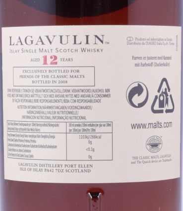 Lagavulin 1995 12 Years FOCM Special Release 2008 Limited Edition Islay Single Malt Scotch Whisky 48,0%