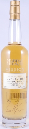 Clynelish 1971 36 Years Bourbon Cask Murray McDavid Mission Cask Strength Limited Edition Highland Single Malt Scotch Whisky 51.5%