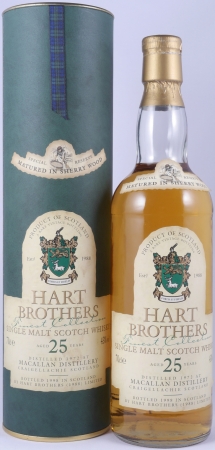 Macallan 1972 25 Years Sherry Wood Hart Brothers Finest Collection Special Reserve Highland Single Malt Scotch Whisky 43,0%