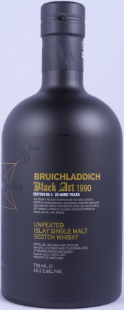 Bruichladdich Black Art Edition 04.1 1990 23 Years Limited Edition Release 2013 Islay Single Malt Scotch Whisky Cask Strength 49.2%