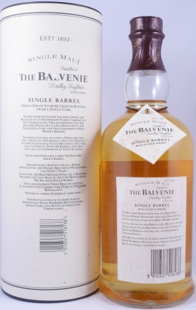 Balvenie 1980 15 Years Single Barrel Oak Cask No. 13275 Highland Single Malt Scotch Whisky 50,4% 1,0 Liter