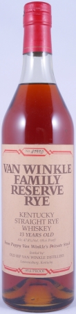 Van Winkle 13 Years No. A7970 Family Reserve Kentucky Straight Rye Whiskey Stitzel-Weller Lawrenceburg 47,8%