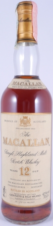 Macallan 12 Years Sherry Wood Giovinetti and Figli Milano Highland Single Malt Scotch Whisky 43.0%
