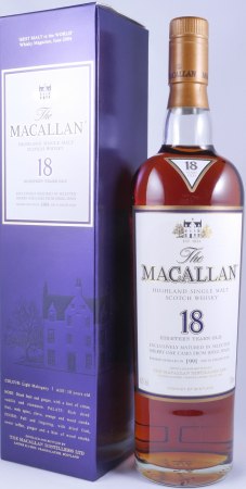 Macallan 1991 18 Years Sherry Oak Highland Single Malt Scotch Whisky 43.0%