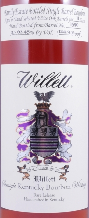 Willett 11 Years Single Barrel No. 1590 Family Estate Rare Release Kentucky Straight Bourbon Whiskey 62,45%