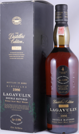 Lagavulin 1986 16 Years Distillers Edition 2002 Special Release lgv.4/490 Islay Single Malt Scotch Whisky 43.0%