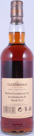 Glendronach 1995 18 Years Pedro Ximenez Sherry Puncheon Cask No. 1732 Highland Single Malt Scotch Whisky Cask Strength 54.6%