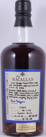 Macallan 1980 21 Years Sherry Butt Cask No. 17937 Exceptional Single Cask 3 Blue Ribbon Highland Single Malt Scotch Whisky 51,0%