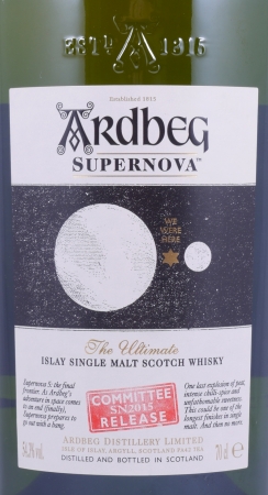 Ardbeg Supernova SN2015 Committee Release Islay Single Malt Scotch Whisky 54,3%