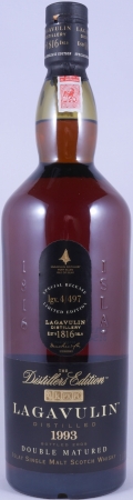 Lagavulin 1993 16 Years Distillers Edition 2009 Special Release lgv.4/497 Islay Single Malt Scotch Whisky 43.0% 1.0L