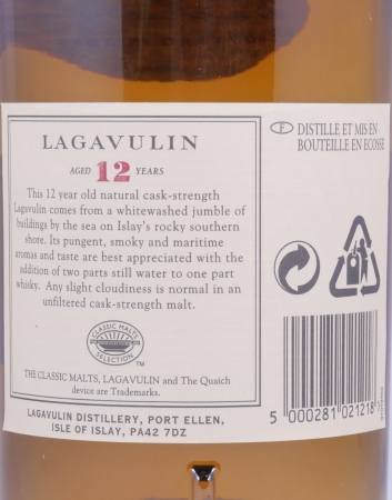 Lagavulin 12 Years 6th Special Release 2006 Limited Edition Islay Single Malt Scotch Whisky Cask Strength 57.5%