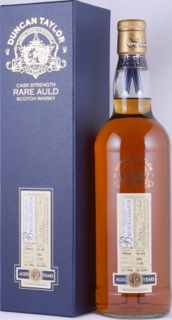 Bruichladdich 1966 40 Years Oak Cask No. 200 Duncan Taylor Cask Strength Rare Auld Edition Islay Single Malt Scotch Whisky 41,6%