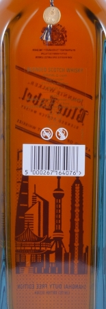 Johnnie Walker Blue Label Shanghai City Duty Free Edition Limited Design Blended Scotch Whisky 40.0%
