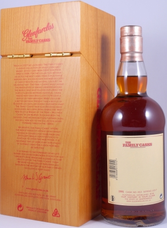 Glenfarclas 1991 25 Years The Family Casks 1st Fill Sherry Butt Cask No. 163 Highland Single Malt Scotch Whisky 57.6%