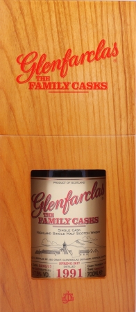 Glenfarclas 1991 25 Years The Family Casks 1st Fill Sherry Butt Cask No. 163 Highland Single Malt Scotch Whisky 57.6%