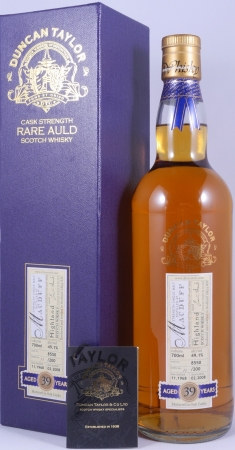 Macduff 1968 39 Years Oak Cask No. 8550 Duncan Taylor Cask Strength Rare Auld Edition Highland Single Malt Scotch Whisky 49.1%