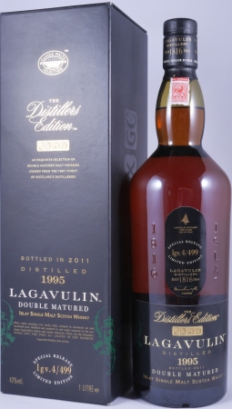 Lagavulin 1995 16 Years Distillers Edition 2011 Special Release lgv.4/499 Islay Single Malt Scotch Whisky 43,0% 1,0L