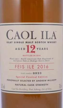 Caol Ila 12 Years Refill American Hogsheads and European Bodega Sherry Butts Feis Ile 2016 Limited Edition Islay Single Malt Scotch Whisky 56.2%