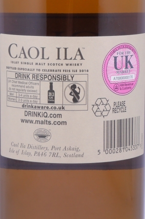 Caol Ila 12 Years Refill American Hogsheads and European Bodega Sherry Butts Feis Ile 2016 Limited Edition Islay Single Malt Scotch Whisky 56.2%