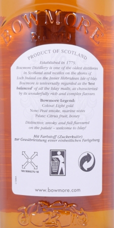 Bowmore Legend of the Princess Giant Millenium Limited Edition 6. Release Islay Single Malt Scotch Whisky 40.0%