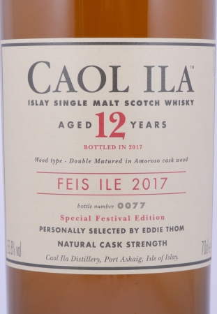 Caol Ila 12 Years Double Matured in Amoroso Sherry Casks Feis Ile 2017 Limited Edition Islay Single Malt Scotch Whisky 55,8%