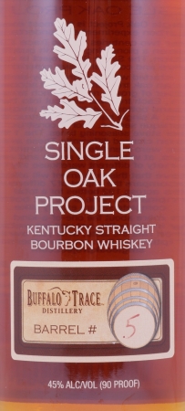 Buffalo Trace Single Oak Project Barrel #5 Kentucky Straight Bourbon Whiskey Releases Ninth 45,0%