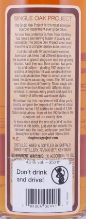 Buffalo Trace Single Oak Project Barrel #5 Kentucky Straight Bourbon Whiskey Releases Ninth 45,0%