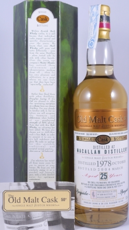Macallan 1978 25 Years Oak Cask DL 1214 Douglas Laing Old Malt Cask Highland Single Malt Scotch Whisky 50.0%